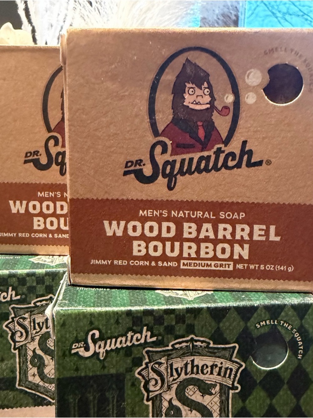Dr. Squatch Men's 5 Limited Edition Harry Potter Soaps and 2 Barrel Bourbon soap - Picture 5 of 9